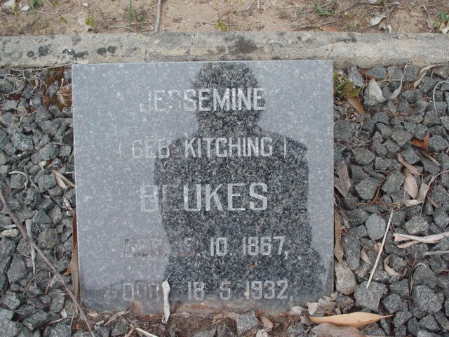 BEUKES Jessimine nee KITCHING 1867-1932