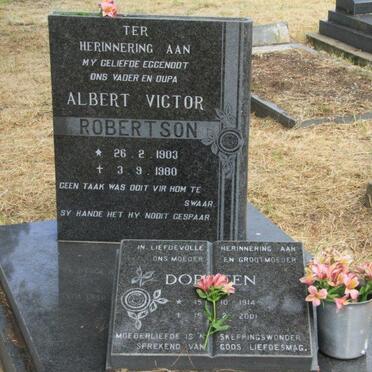 ROBERTSON Albert Victor 1903-1980 &amp; Doreen 1914-2001
