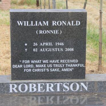 ROBERTSON William Ronald 1946-2008