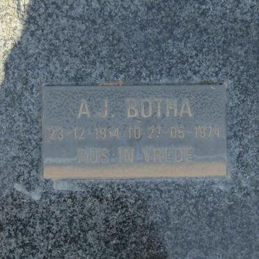 BOTHA A.J. 1914-1974