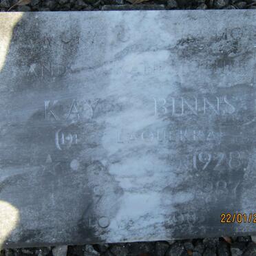 BINNS Kay nee DE LA QUERRA 1928-1987