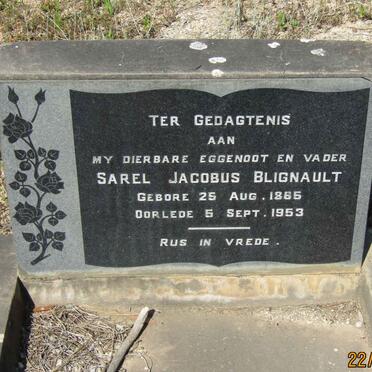 BLIGNAULT Sarel Jacobus 1885-1953