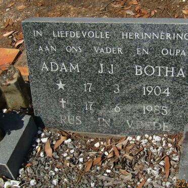 BOTHA Adam J.J. 1904-1985