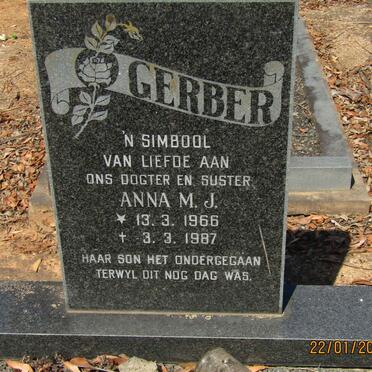 GERBER Anna M.J. 1966-1987