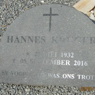 KRUGER Hannes 1932-2016