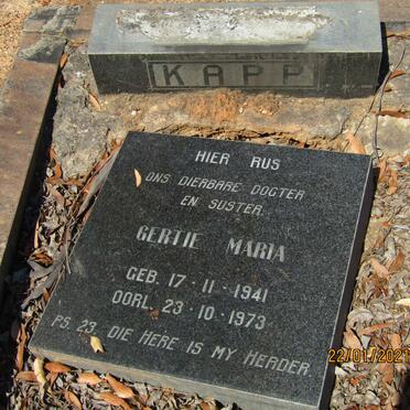 KAPP Gertie Maria 1941-1973
