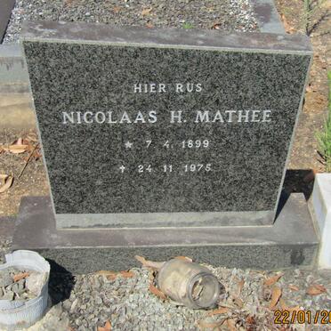 MATHEE Nicolaas H. 1899-1975