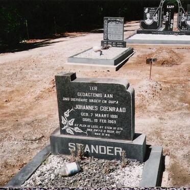 STANDER Johannes Coenraad 1891-1969