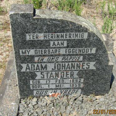 STANDER Adam Johannes 1892-1959