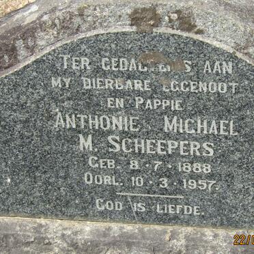 SCHEEPERS Anthonie Michael M. 1888-1957