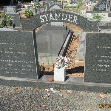 STANDER Johannes J.C. 1898-1976 &amp; Emmerentia  Magdalena 1898-1988