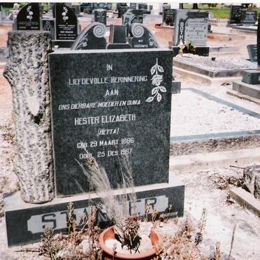 STANDER Hester Elizabeth 1896-1967