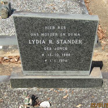 STANDER Lydia R. nee JONCK 1888-1976