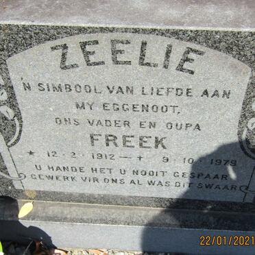 ZEELIE Freek 1912-1979
