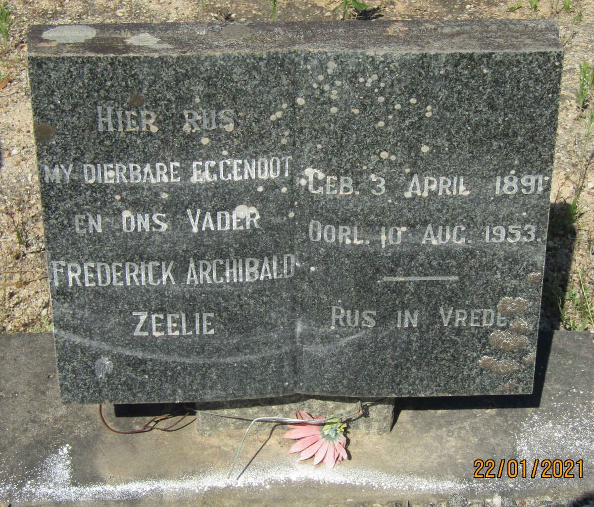 ZEELIE Frederick Archibald 1891-1953