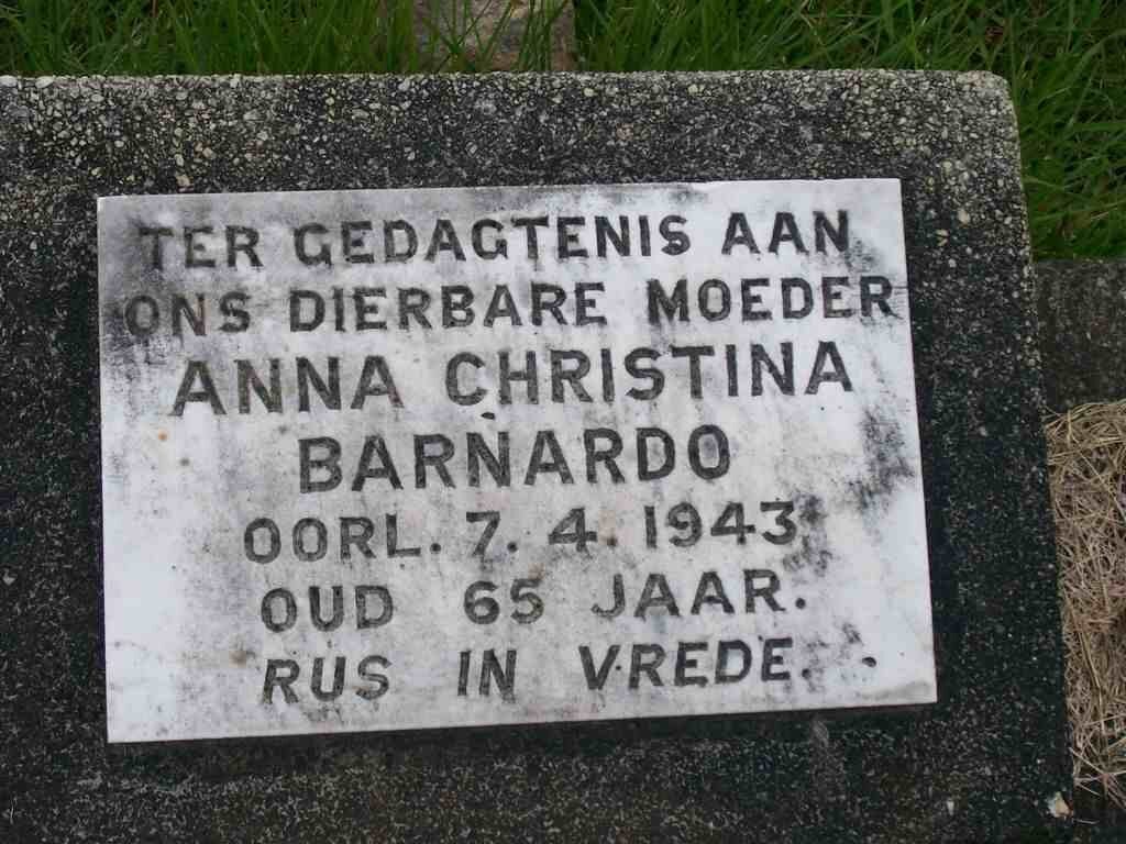 BARNARDO Anna Christina -1943