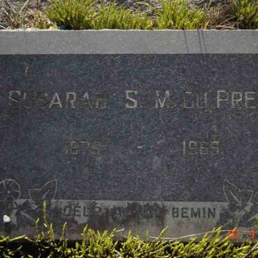 PREEZ Susara S.M., du 1879-1965