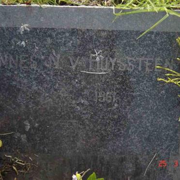 HUYSSTEEN Hannes N., van -1961