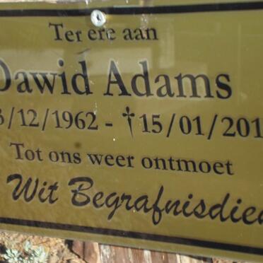 ADAMS Dawid 1962-2015