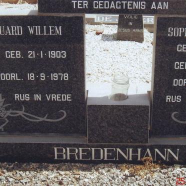 BREDENHANN Eduard Willem 1903-1978 &amp; Sophia Catharina STASSEN 1913-1980