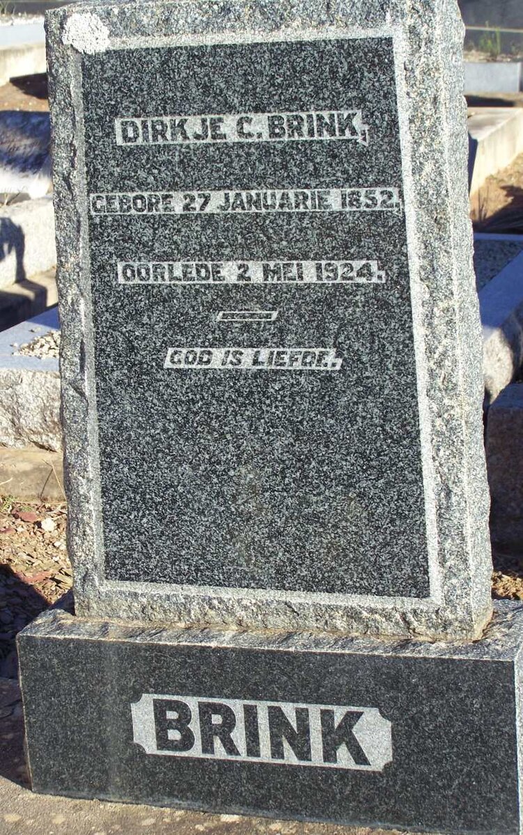 BRINK Dirkje C. 1852-1924