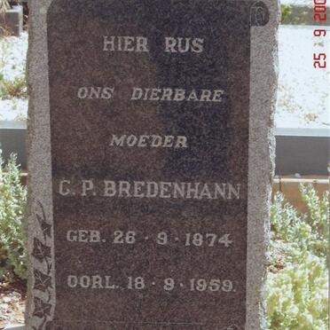 BREDENHANN G.P. 1874-1959