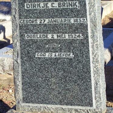 BRINK Dirkje C. 1852-1924