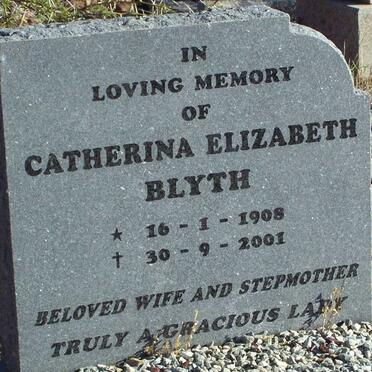 BLYTH Catherina Elizabeth 1908-2001
