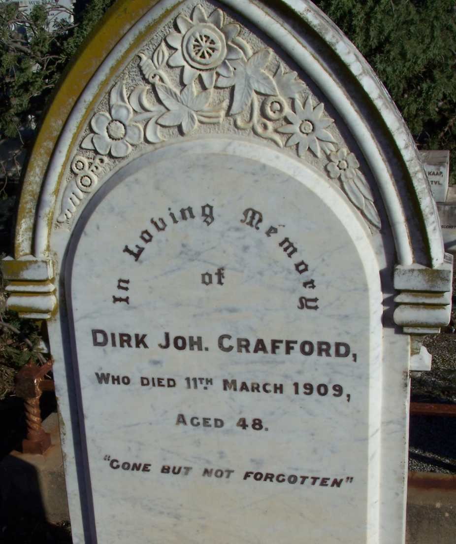 CRAFFORD Dirk Joh. -1909