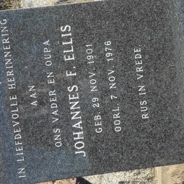 ELLIS Johannes F. 1901-1976