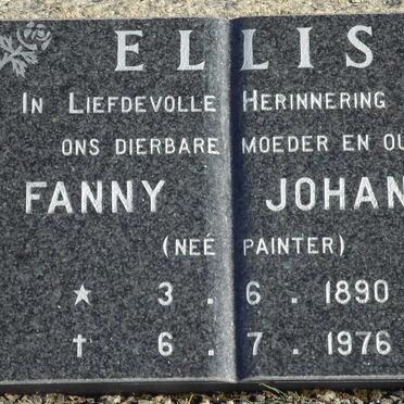 ELLIS Fanny Johanna nee PAINTER 1890-1976