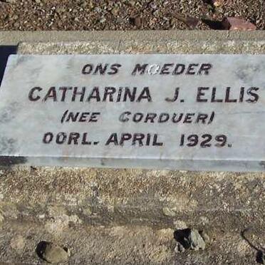 ELLIS Catharina J. nee CORDUER -1929