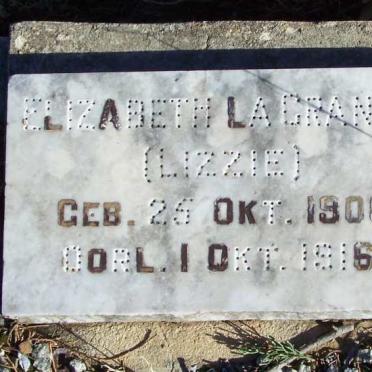 GRANGE Elizabeth, la 1906-1916