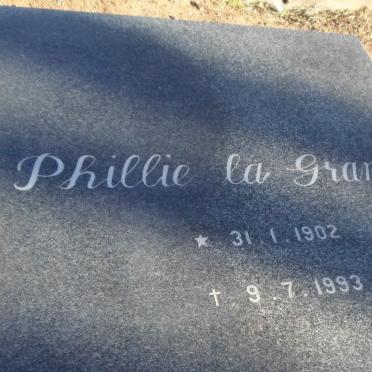 GRANGE Phillie, la 1902-1993