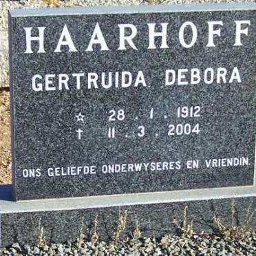 HAARHOFF Gertruida Debora 1912-2004