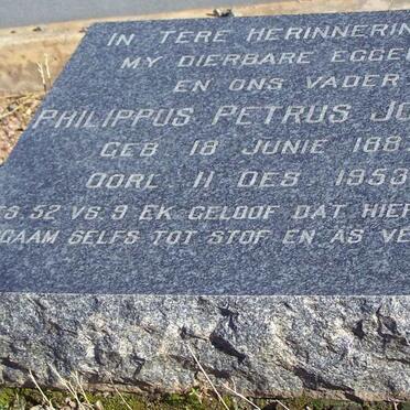 JOUBERT Philippus Petrus 1887-1953