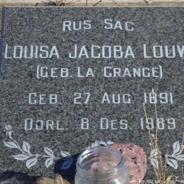 LOUW Louisa Jacoba nee LA GRANGE 1891-1989