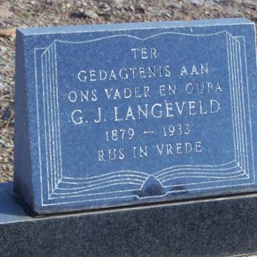 LANGEVELD G.J. 1879-1933
