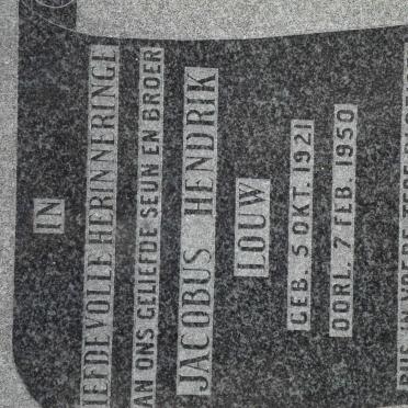 LOUW Jacobus Hendrik 1921-1950