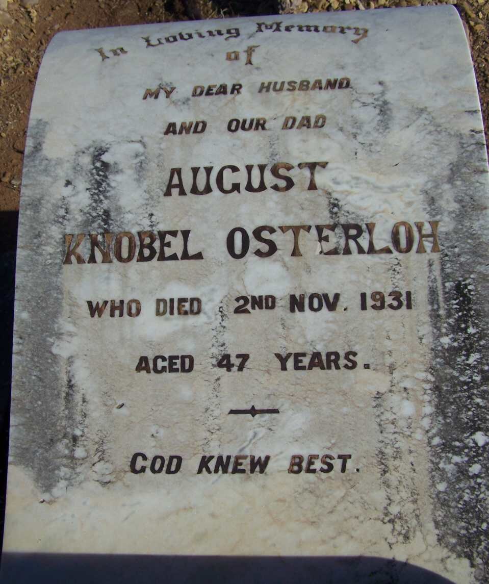 OSTERLOH August Knobel -1931