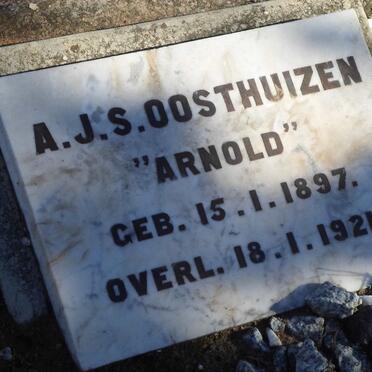 OOSTHUIZEN A.J.S. 1897-1921