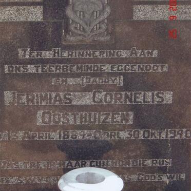 OOSTHUIZEN Jerimias Cornelis 1884-1940