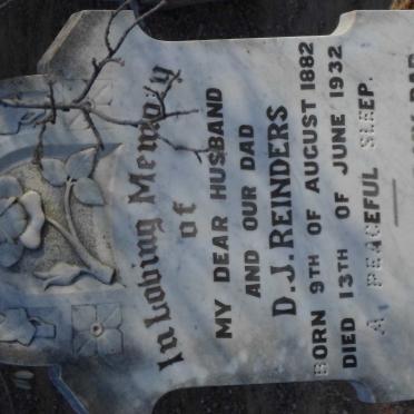 REINDERS D.J. 1882-1932