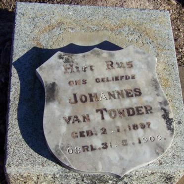 TONDER Johannes, van 1897-1909
