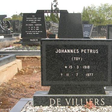 VILLIERS Johannes Petrus, de 1918-1977
