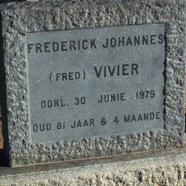 VIVIER Frederick Johannes -1979