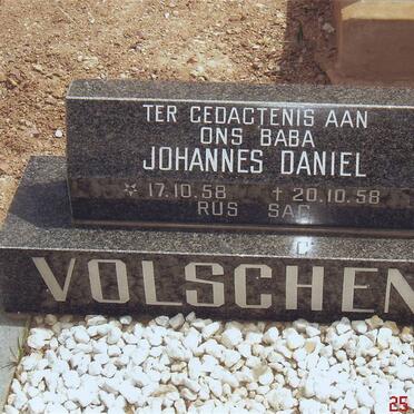 VOLSCHENK Johannes Daniel 1958-1958