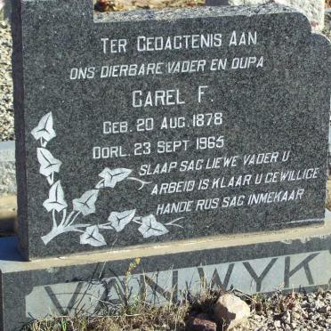 WYK Carel F., van 1878-1965