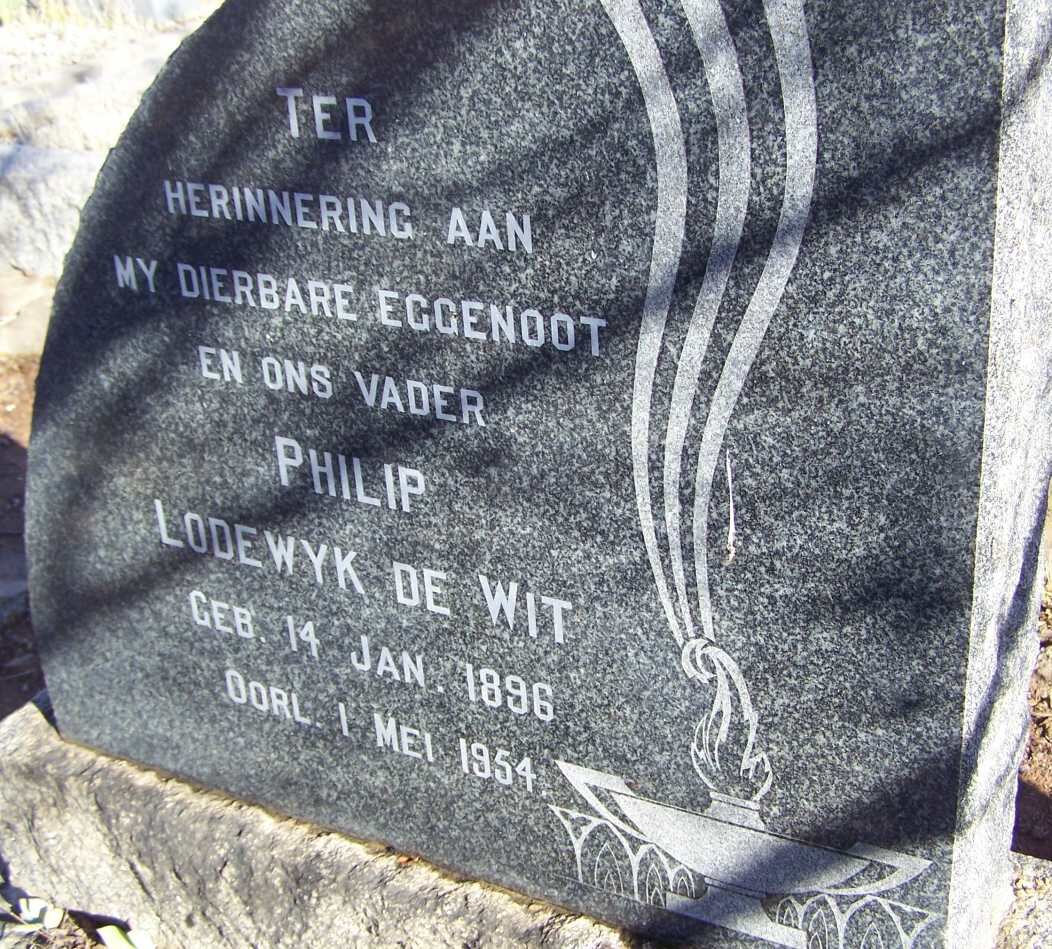 WIT Philip Lodewyk, de 1896-1954