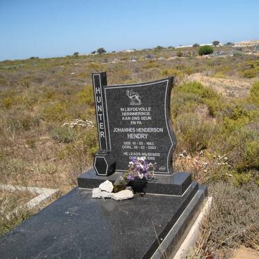 HUNTER Johannes Henderson Hendry 1963-2003
